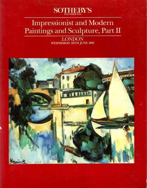 Image for Impressionist and Modern Paintings and Sculpture, Part II, 28th June 1991