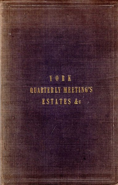 Image for Satement of the Charitable Funds, and Other Property of York Quarterly Meeting of Friends
