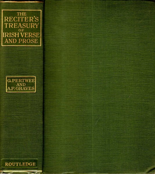 Image for The Reciter's Treasury of irish Verse and Prose
