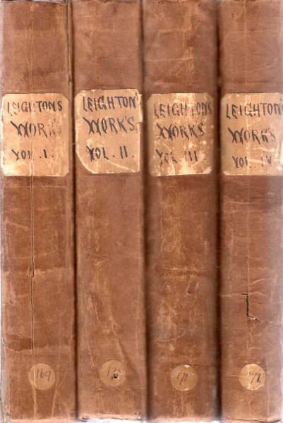 Image for The Genuine Works of Robt. Leighton, with a Preface by Philip Doddridge, to which is now prefixed, A Life of the Author (four volumes complete)