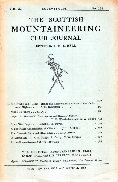 Image for The Scottish Mountaineering Club Journal, volume 22, No 132 November 1941
