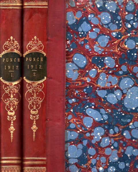 Punch Or The London Charivari Volumes Cxlii Cxliii 142 143 January December 1912 Two Volumes Complete - 