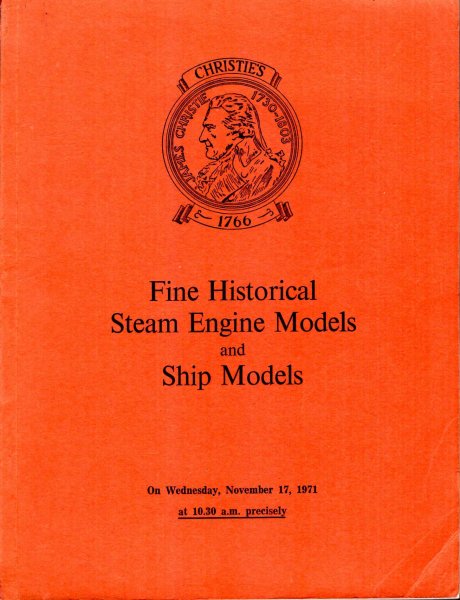 Image for Fine Historical Steam Engine Models and Ship Models, Railway Relics, Locomotive Name Plates : Nov 17, 1971