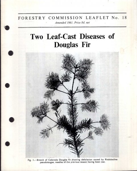 Image for Forestry Commission Leaflet No 18 : Two Leaf-Cast Diseases of Douglas Fir