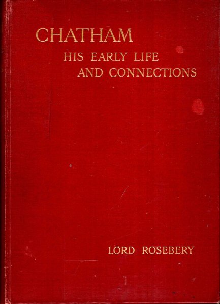 Image for Chatham - his early life and connections