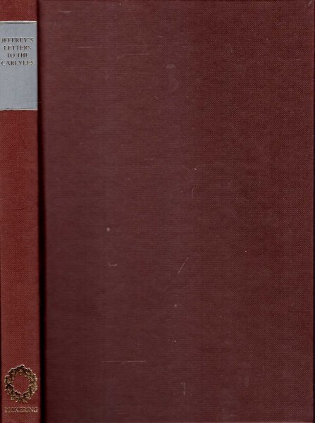 Image for The Letters Of Francis Jeffrey To Thomas And Jane Welsh Carlyle