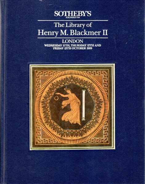 Image for The Library of Henry Myron Blackmer II : 11 -13 October 1989