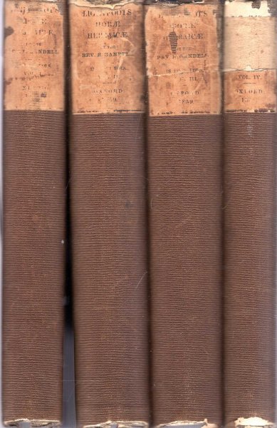 Image for Horae hebraicae et Talmudicae : Hebrew and Talmudical Exercitations upon the Gospels, The Acts, some chapters of ...Romans and... Corinthians (four volumes complete)