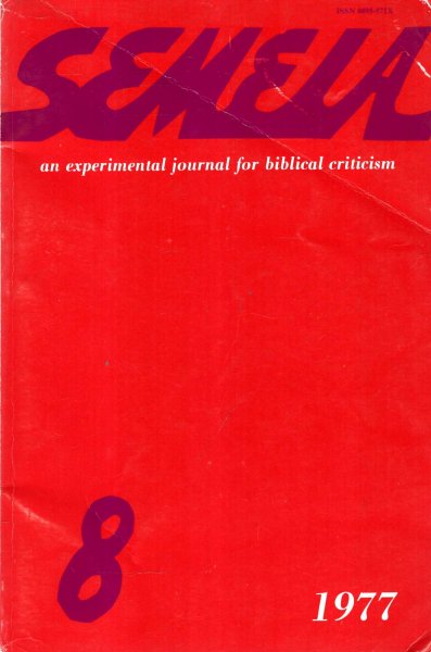 Image for Semeia : an experimental journal for biblical criticism - No 8 : Literary Critical Studies of Biblical Texts