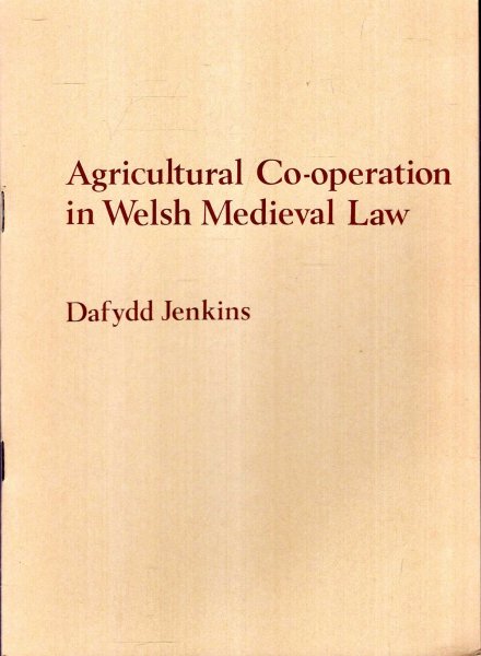 Image for Agricultural co-operation in Welsh Medieval Law