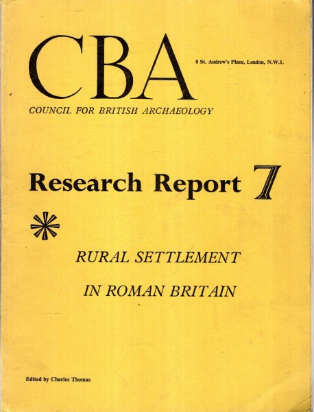 Image for Rural Settlement in Roman Britain : Council for British Archaeology Research Report 7