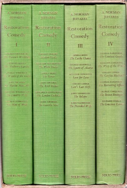 Image for Restoration Comedy (four volumes complete)