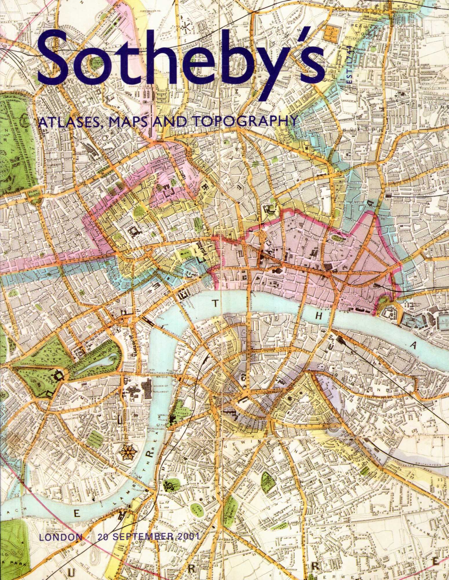 Image for Atlases maps and Topgraphy, 20 September 2001, Sale LO1326