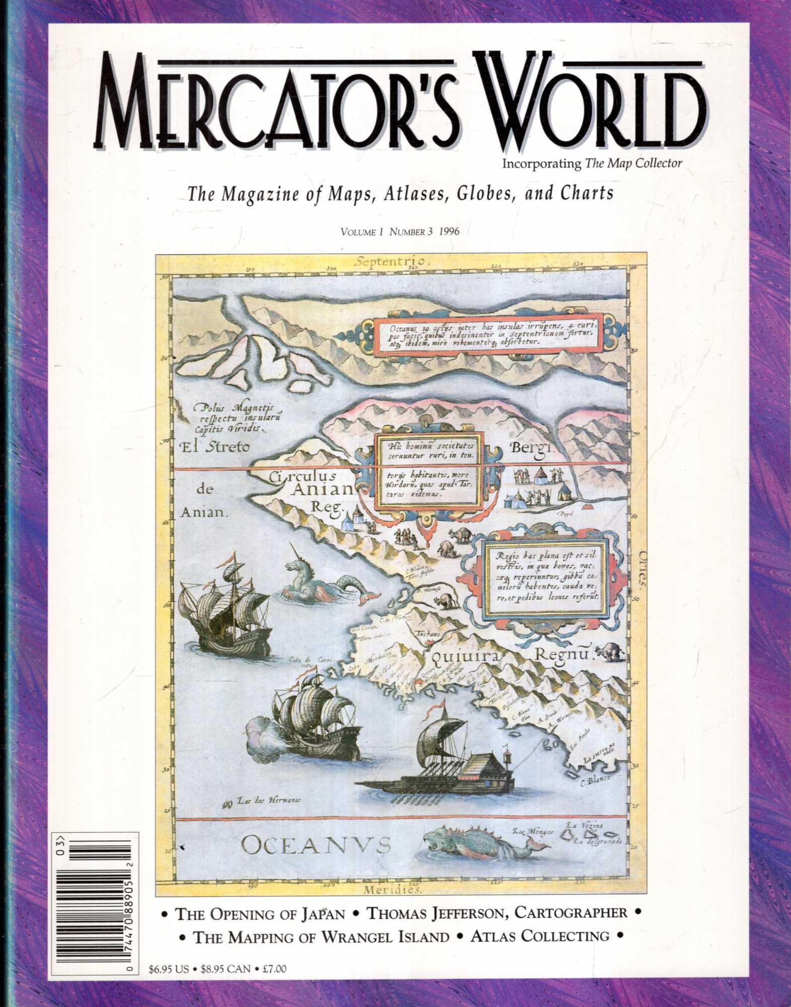 Image for Mercator's World : The magazine of maps, atlases, globes and charts, volume I, Number 3 1996