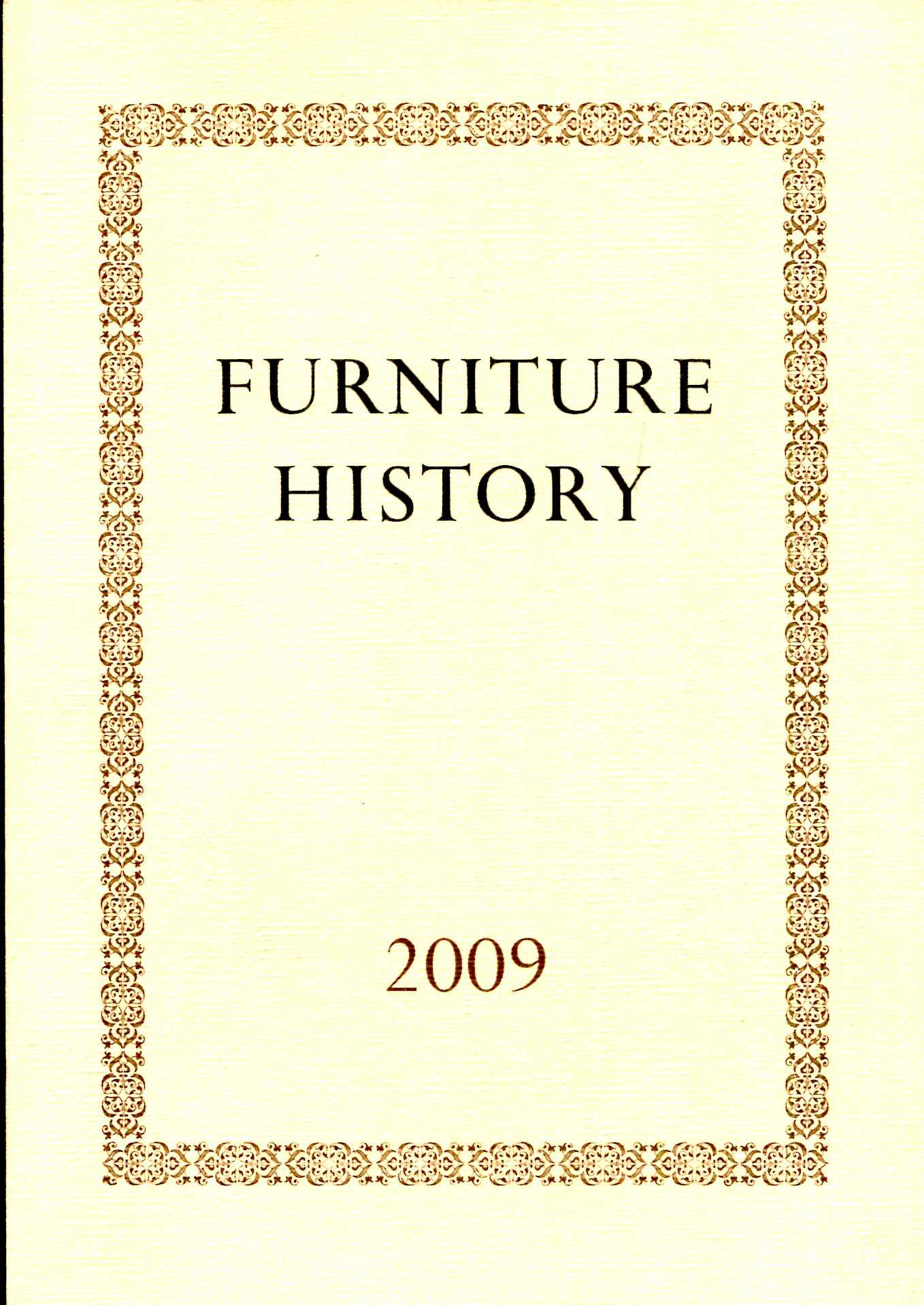 Furniture History the Journal of the Furniture History Society