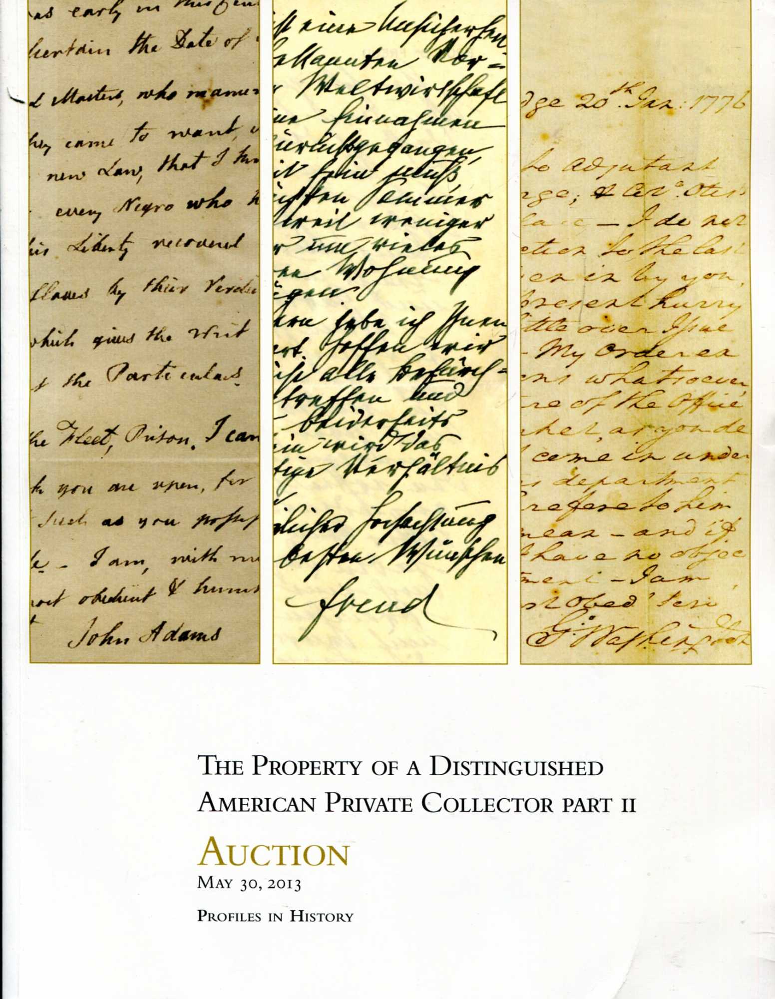 Image for The property of a Distinguished American Private Collector, Part II Auction May 30, 2013