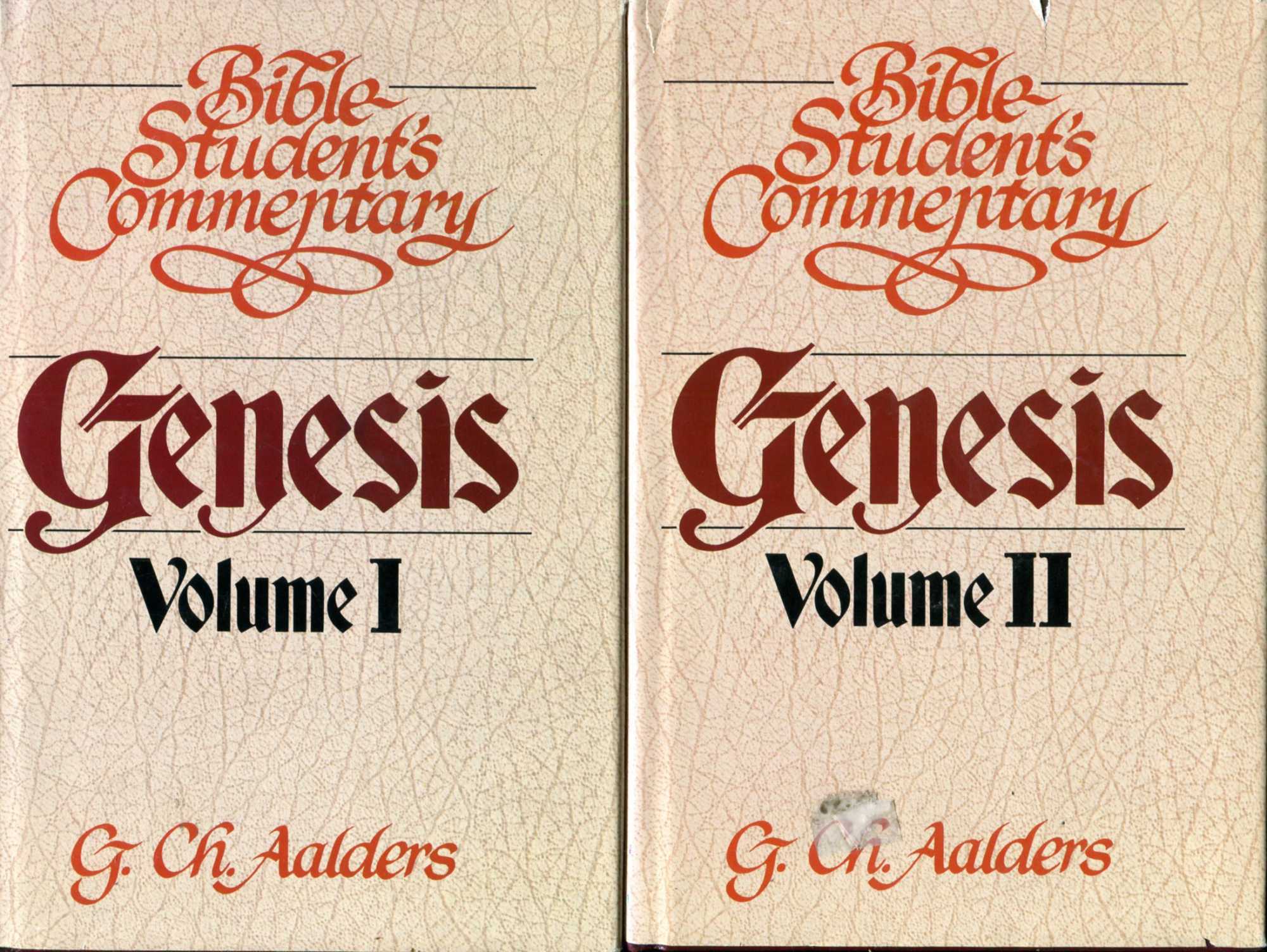 Image for Bible Student's Commentary : Genesis (2 volume set)
