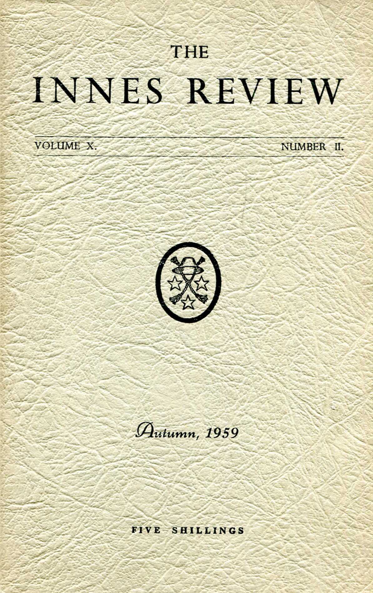 Image for The Innes Review, Scottish Catholic Historical Studies, vol 10, No 2, Autumn 1959