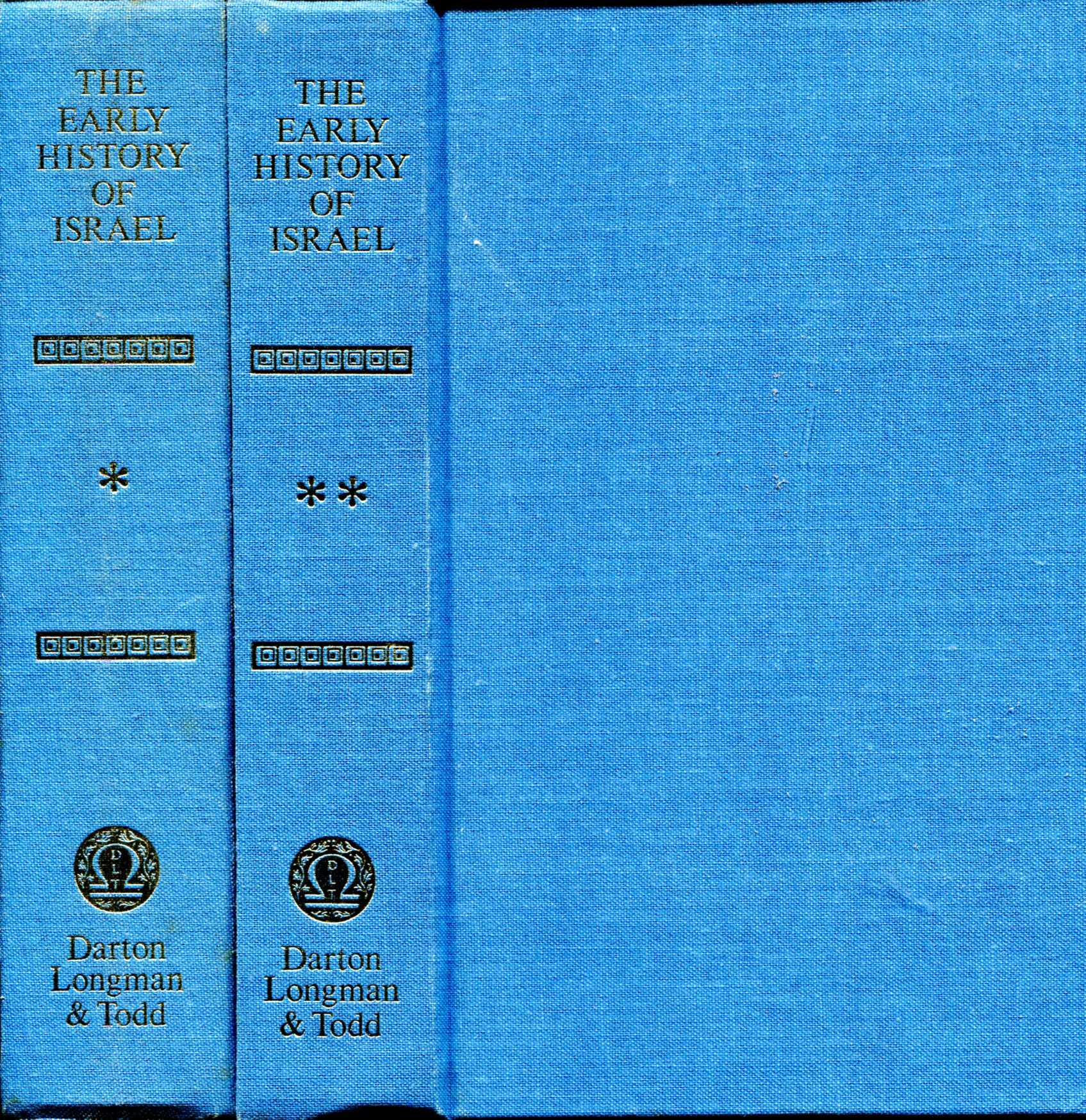 Image for The Early History of Israel (two volumes complete)