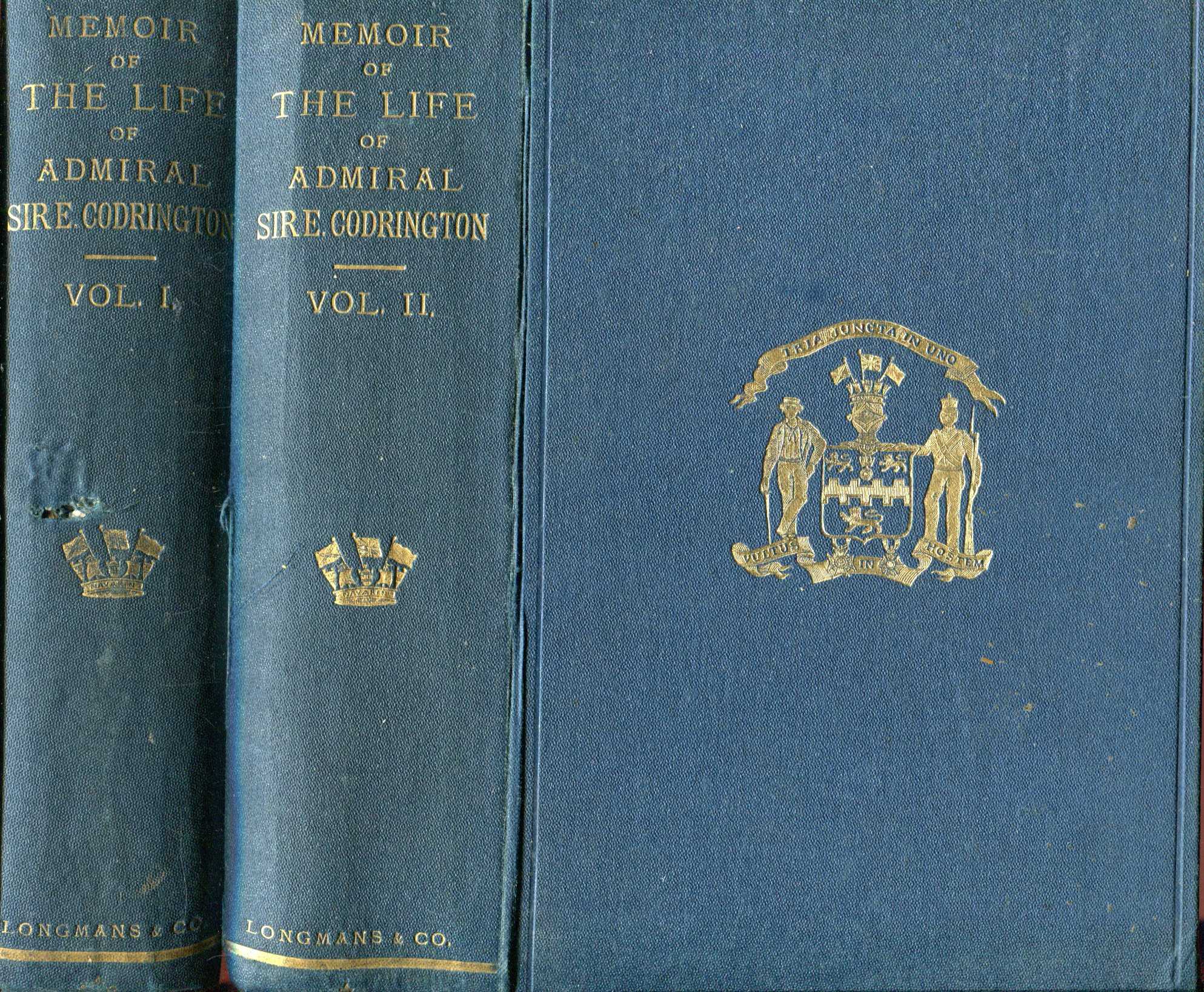 Image for Memoir of the Life of Admiral Sir Edward Codrington, with selections from his public and private correspondence (two volumes complete)