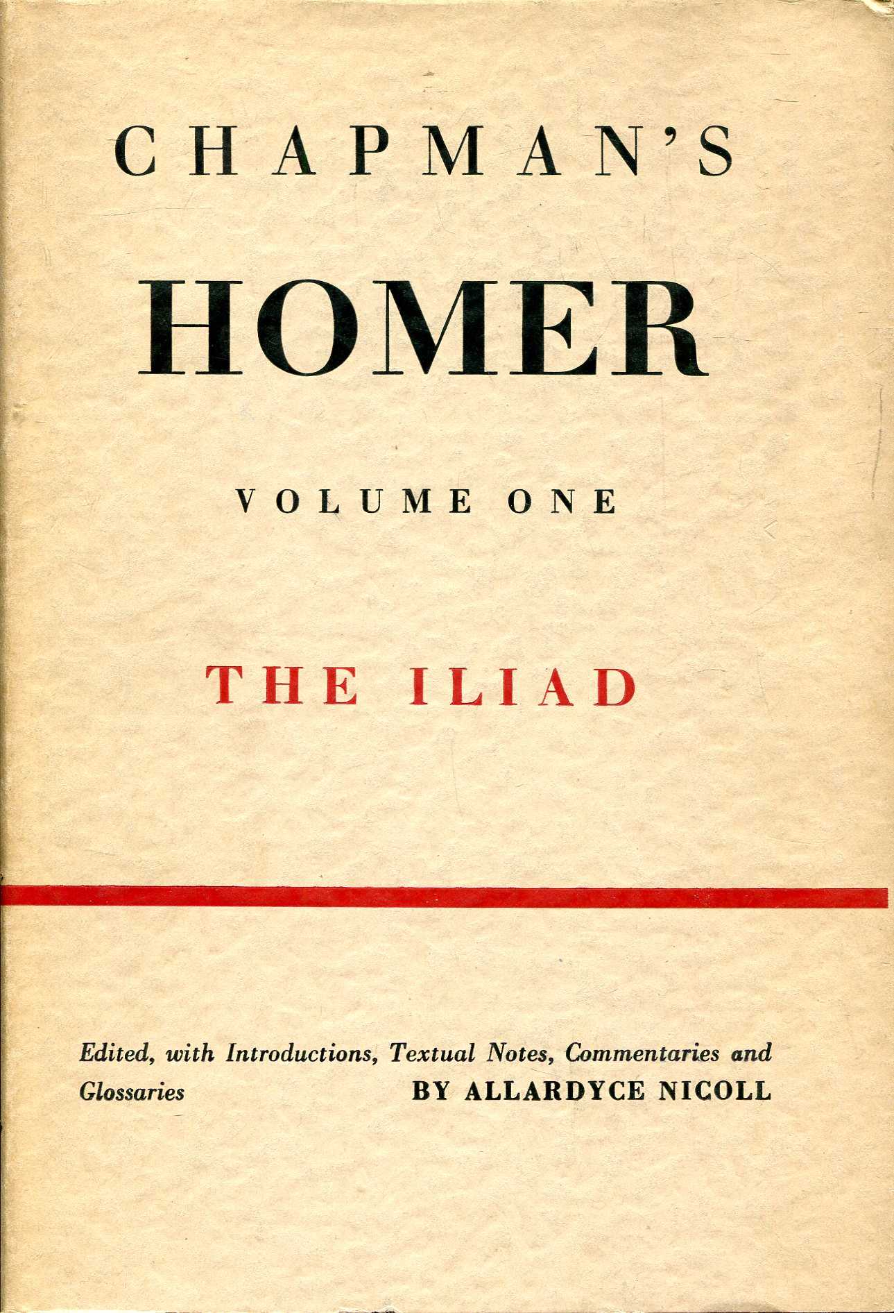 Image for Chapman's Homer : The Iliad & The Odyssey and the lesser Homerica (two volumes complete)