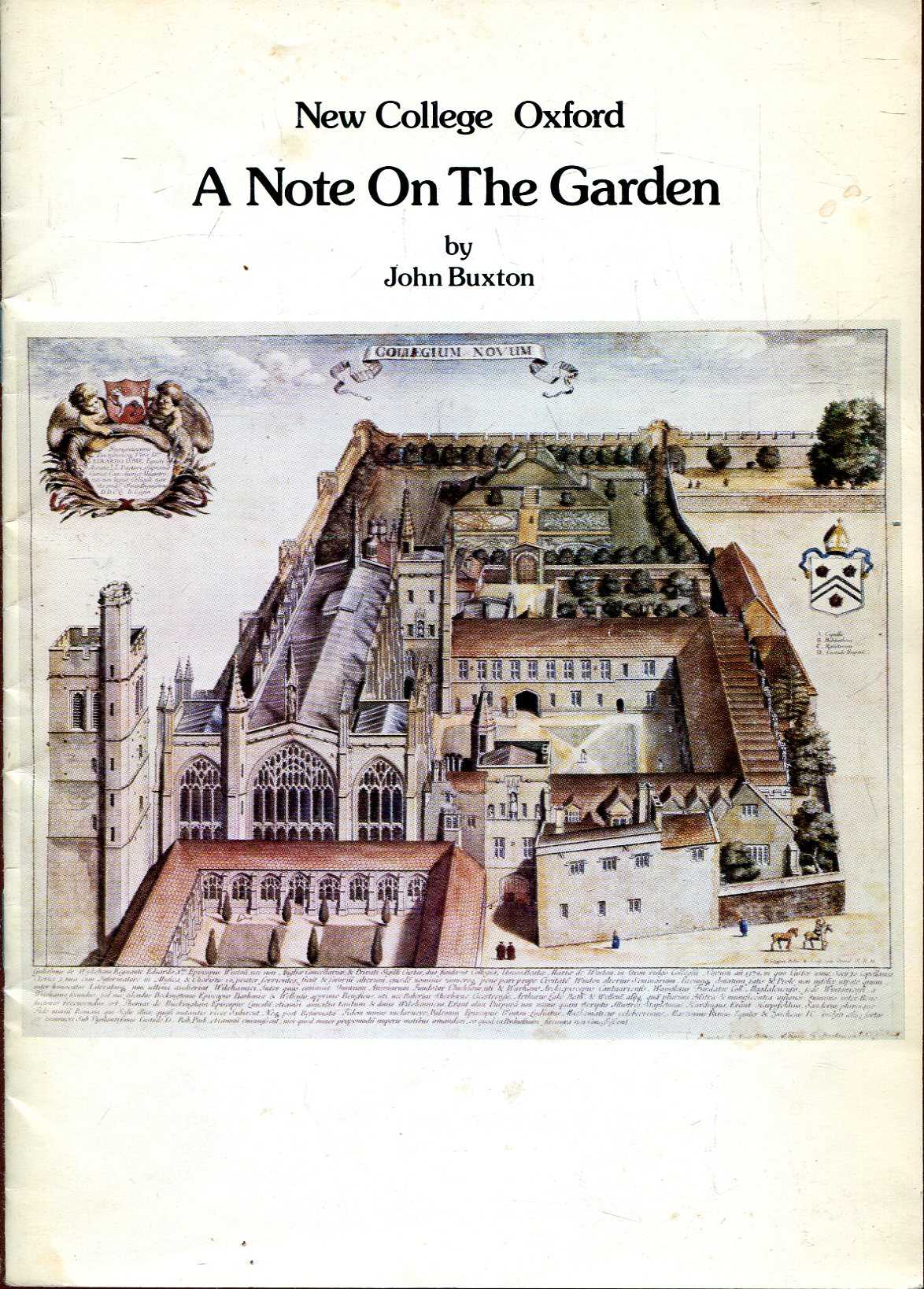 Image for New College Oxford, A Note on the Garden