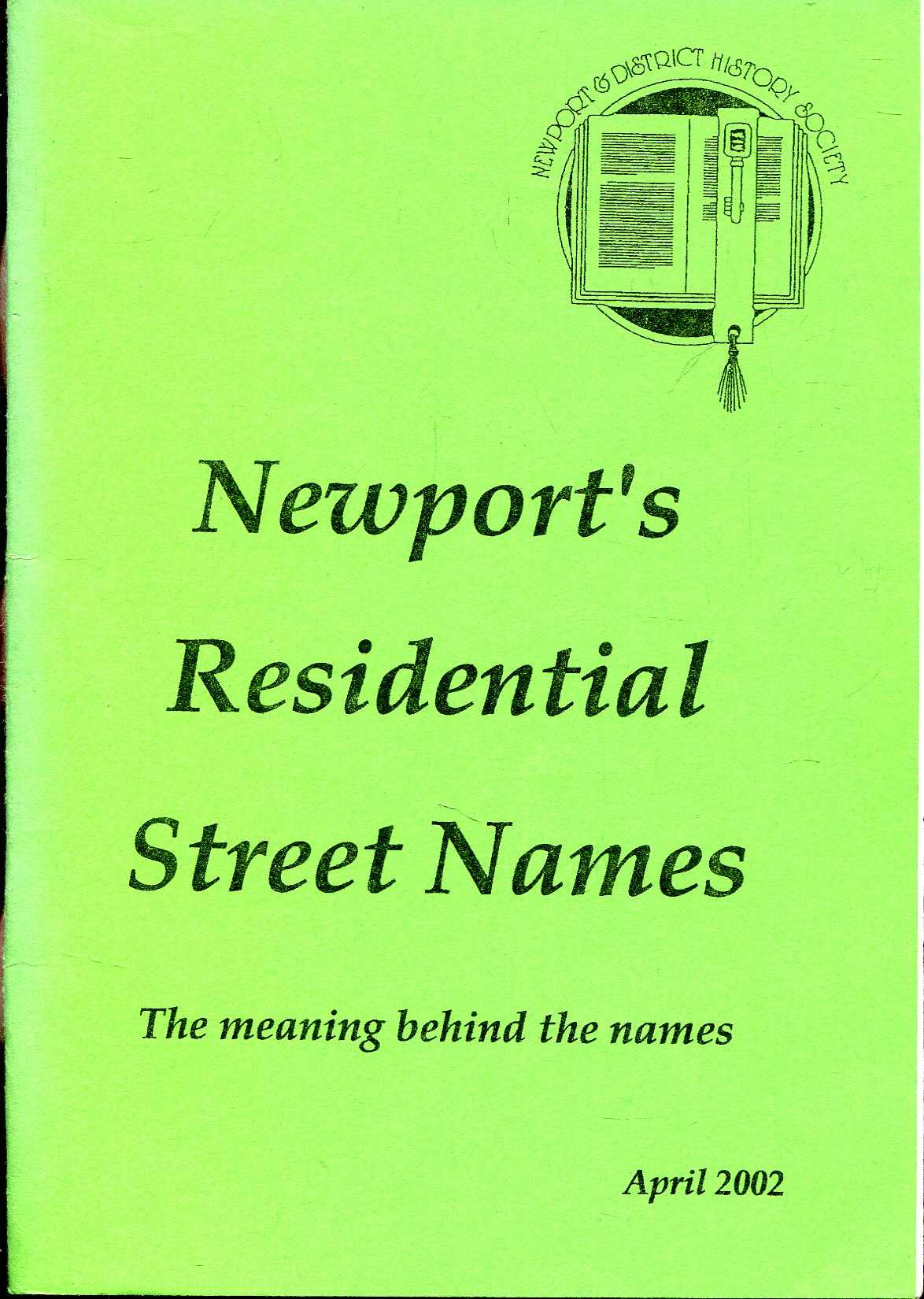 Image for Newport's Residential Street Names, the meaning behind the names