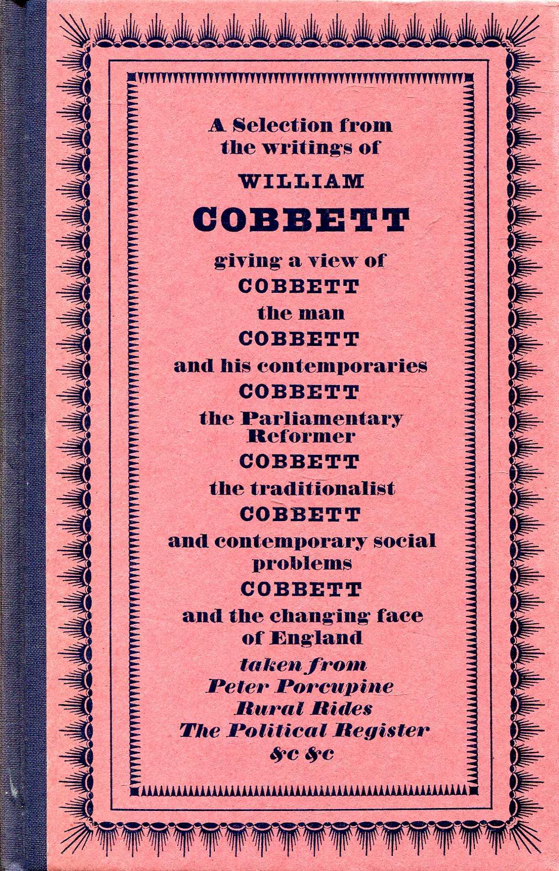 Image for Cobbett's England - a selection from the writings of William Cobbett