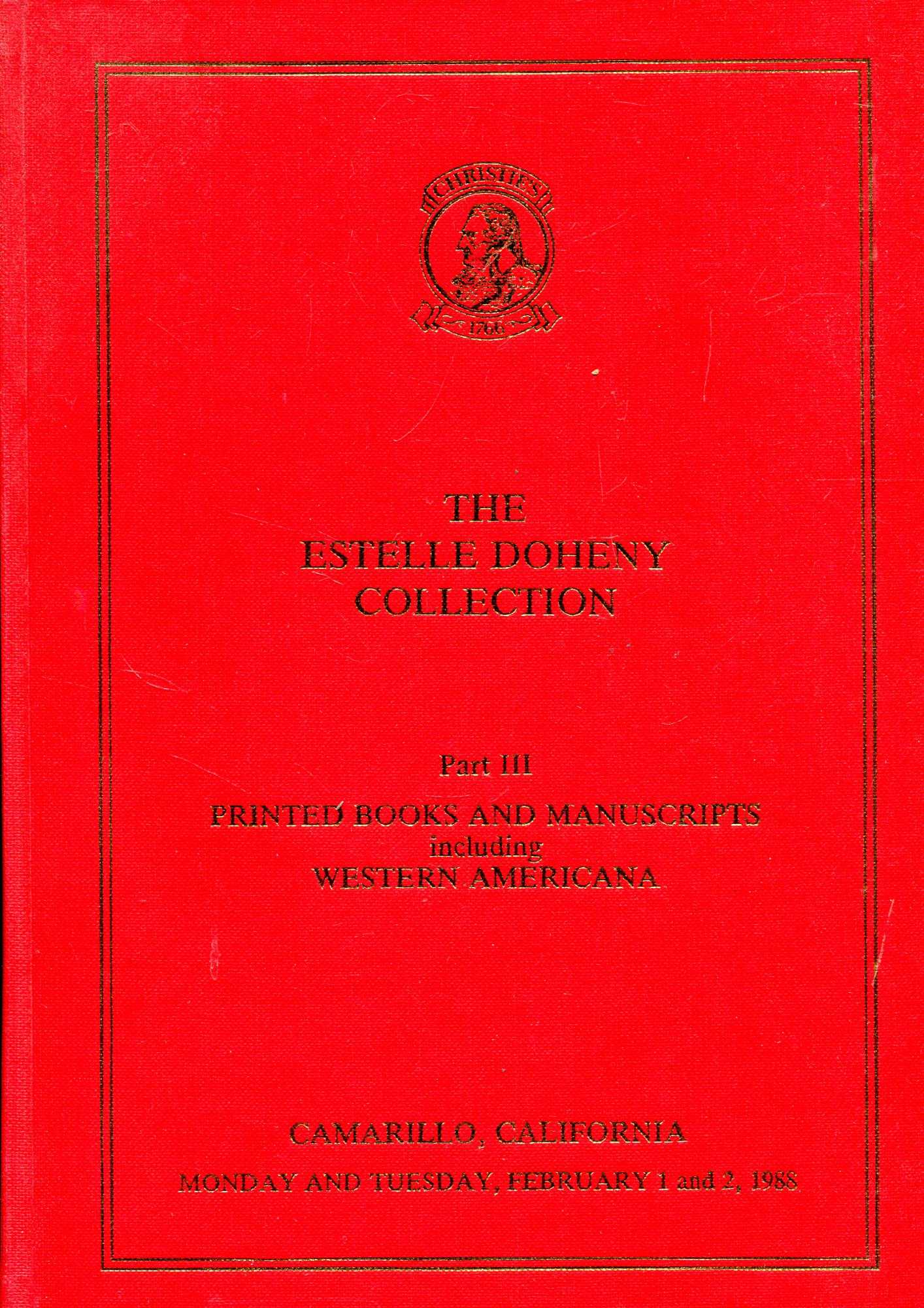 The Estelle Doheny Collection from the Edward Laurence Doheny Memorial