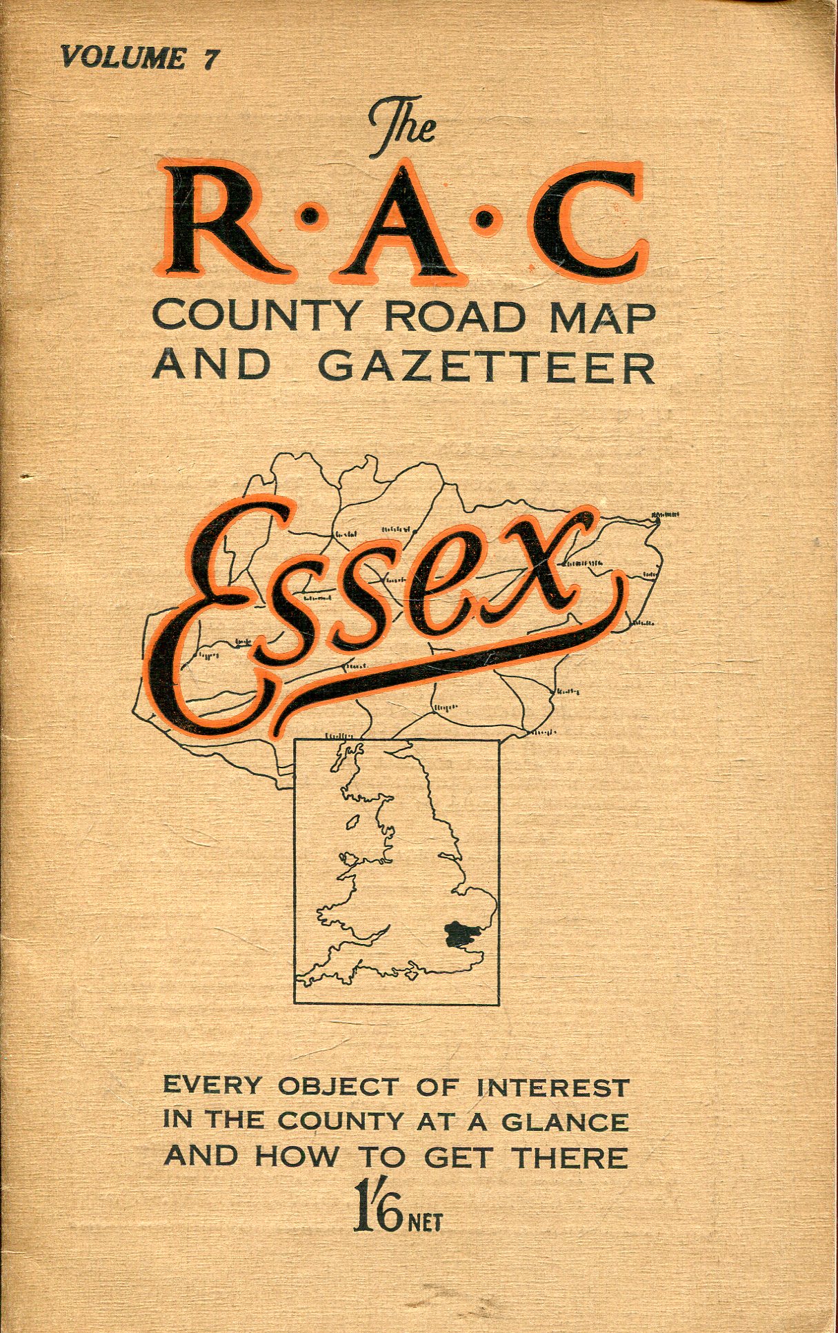 Image for The RAC County Road Map and Gazetteer, No 7: Essex