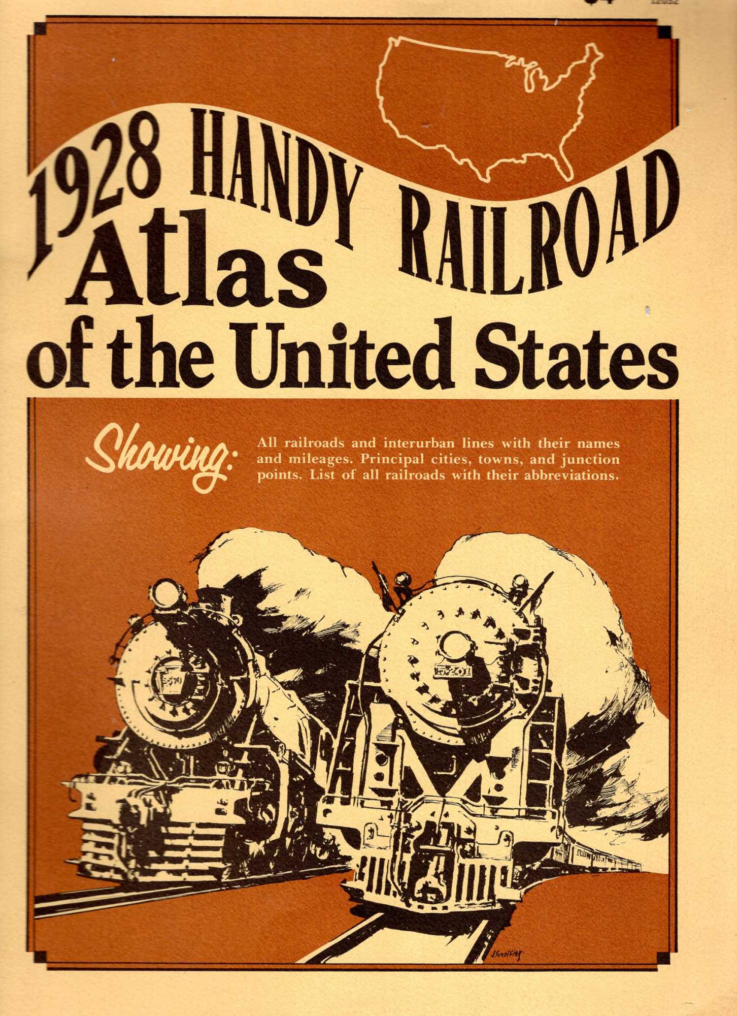 1928 Handy Railroad Atlas of the United States, Showing All Railroads