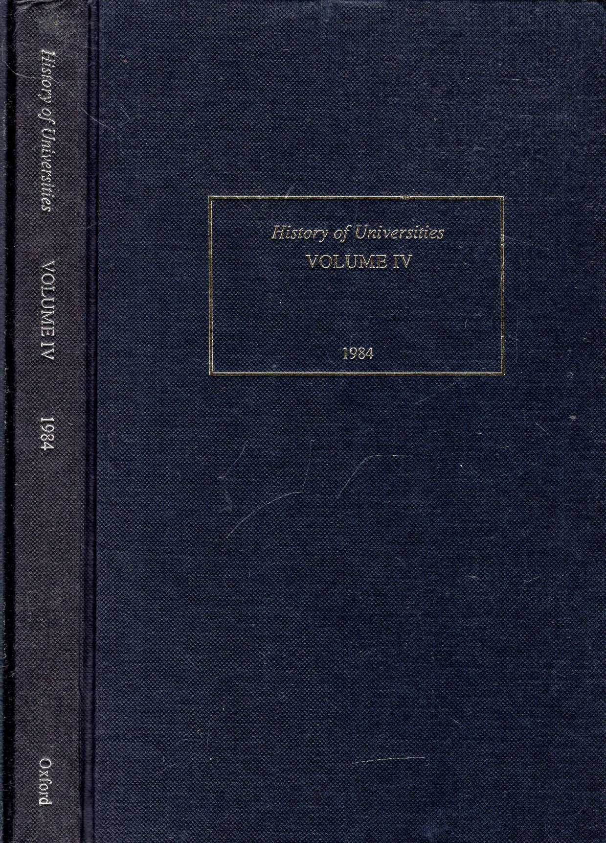 Image for History of Universities: Volume IV 1984