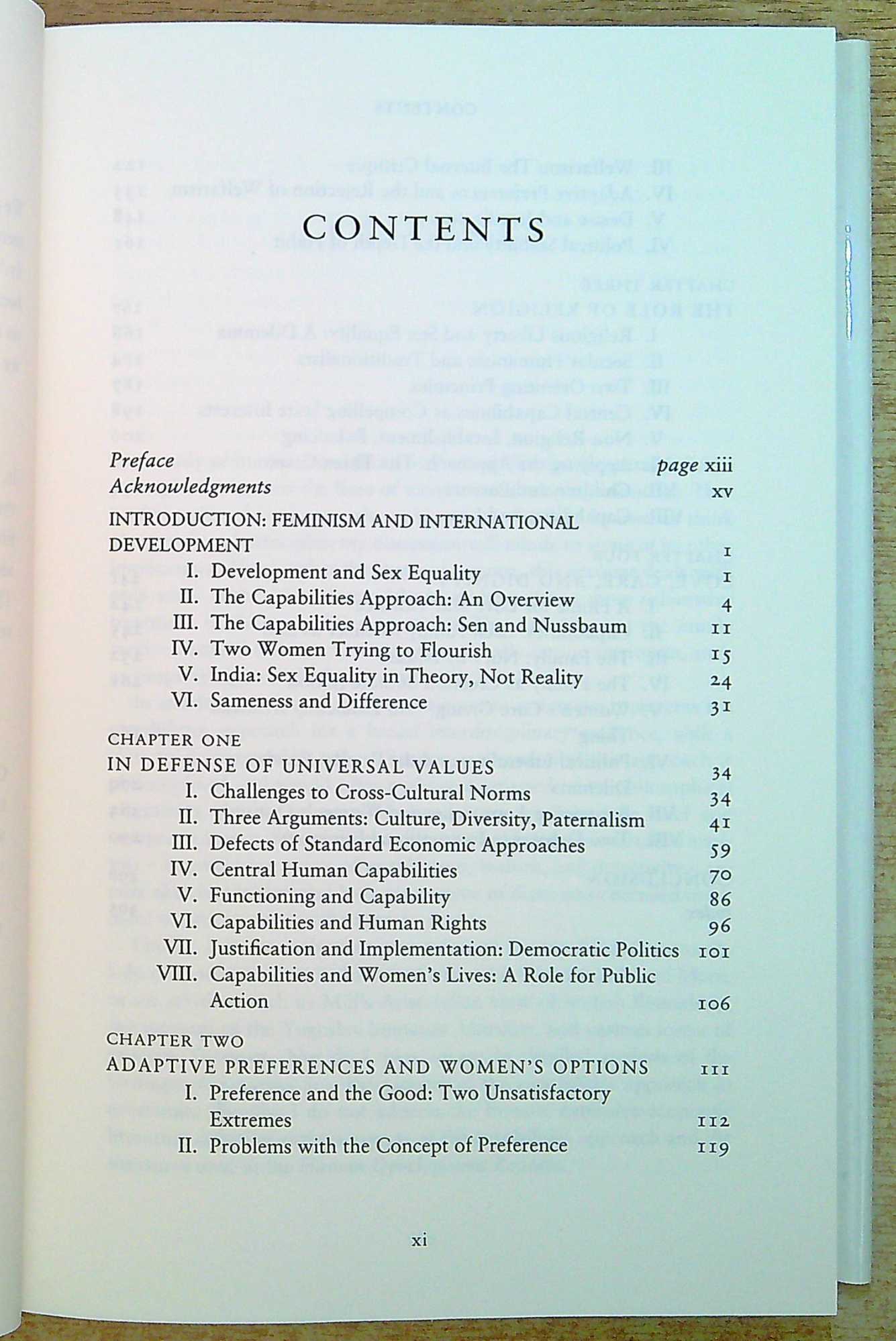 Women and Human Development: The Capabilities Approach